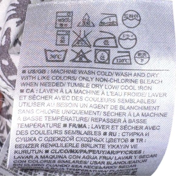 GAP Men’s White Tropical Print Button Down Live-In Casual Shirt Sz L - Picture 11 of 11